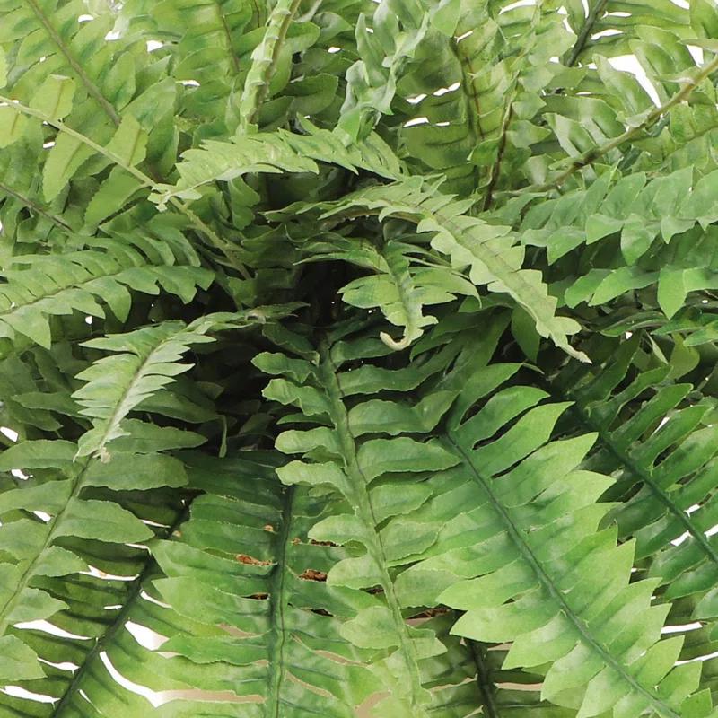Realistic Faux Green Fern Plant