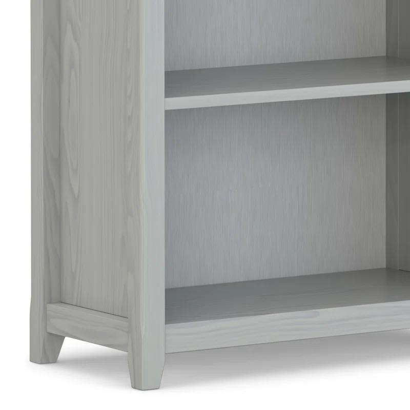 Simpli Home Amherst 30"W Solid Wood 5 Shelf Bookcase with Adjustable Shelves