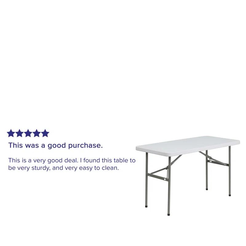 Flash Furniture Noah 4' Rectangular Plastic Event Folding Table