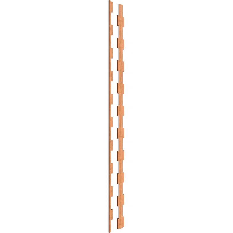 Ekena Millwork Midland Adjustable Wood Decorative Slat Wall Panel Kit