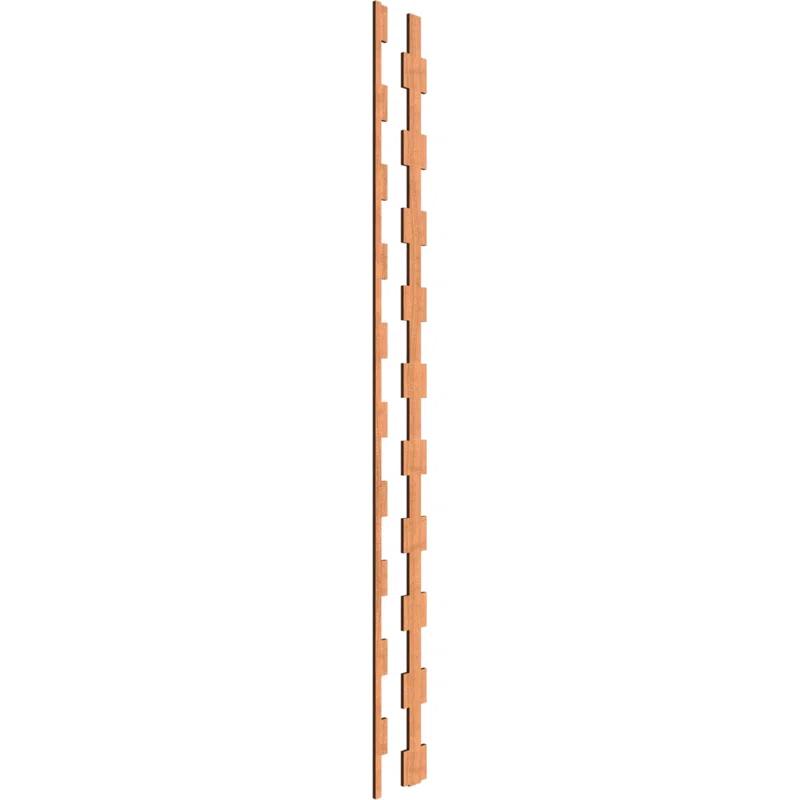Ekena Millwork Midland Adjustable Wood Decorative Slat Wall Panel Kit