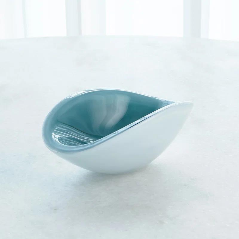 Global Views Pinched Cased Glass Bowl