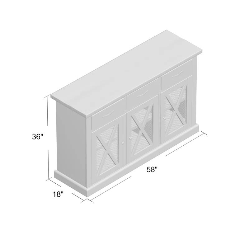 Bianca Solid Wood Sideboard