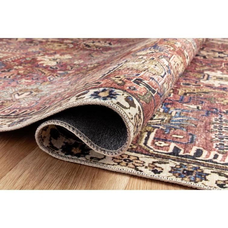 Chris Loves Julia x Loloi Jules Oriental Merlot Rug
