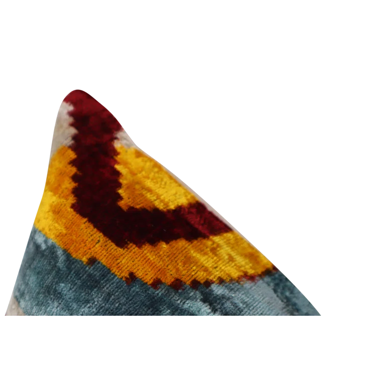 Canvello Geometric Velvet Throw Pillow