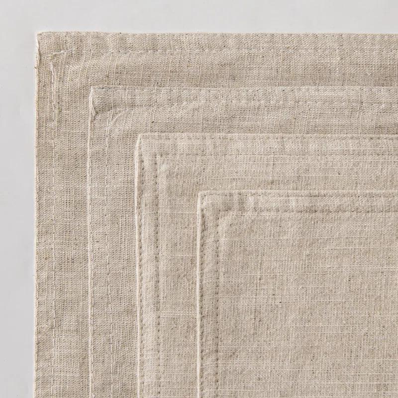 MAGBIX Beige Linen Pillow Covers Pack Of 4 Decorative Natural Solid Throw Pillow Covers Soft Accent Boho Farmhouse Couch Pillowcases Modern Home Decors For Living Room Bed Sofa 18X18 Inch