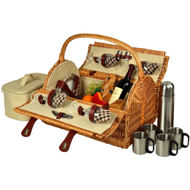 Picnic at Ascot Yorkshire Wicker Picnic Basket