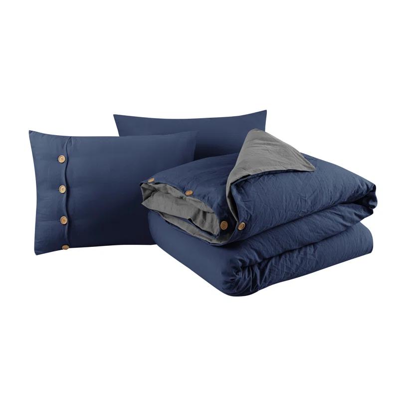 Swift Home Prewashed Microfiber Reversible Duvet Cover Set