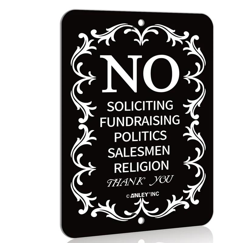 Inbox Zero No Soliciting for Home and Business, do Not Ring the Bell Sign