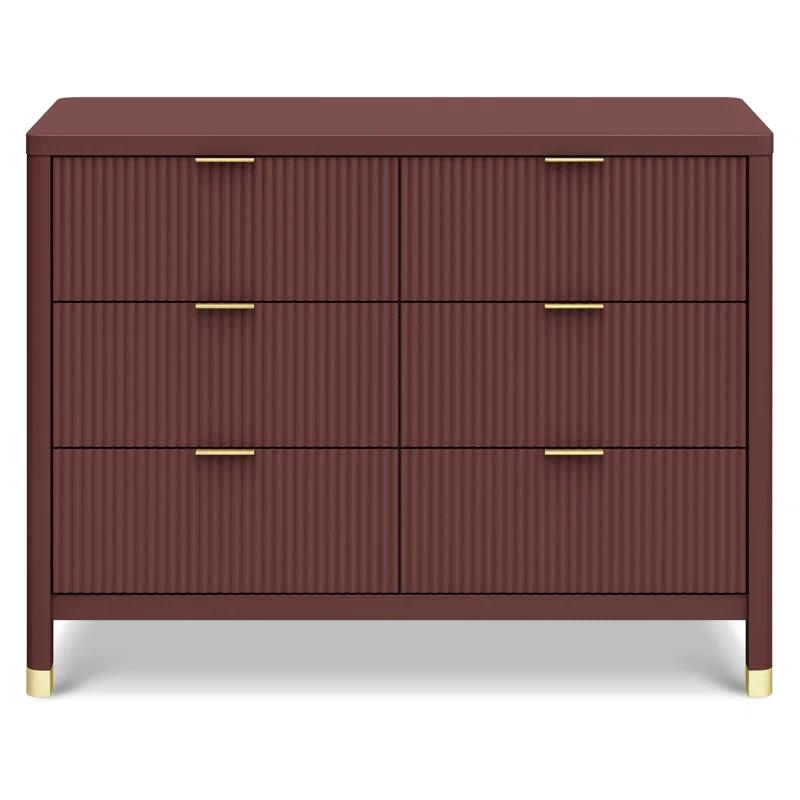 Brimsley Tambour 6 - Drawer Assembled Dresser