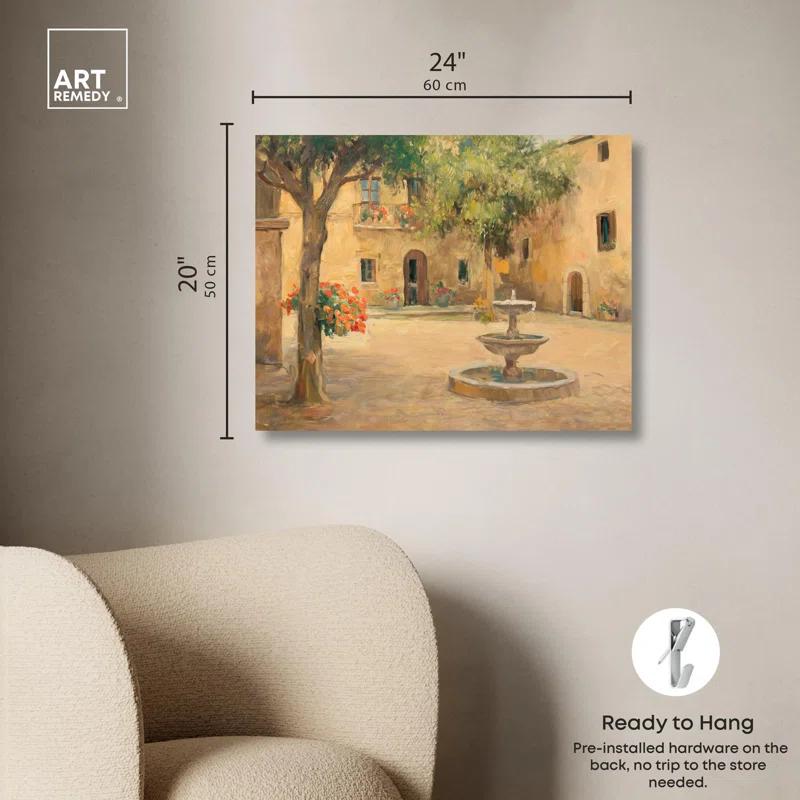 Art Remedy Historic Oasis Canvas Vintage Art Prints by Art Remedy