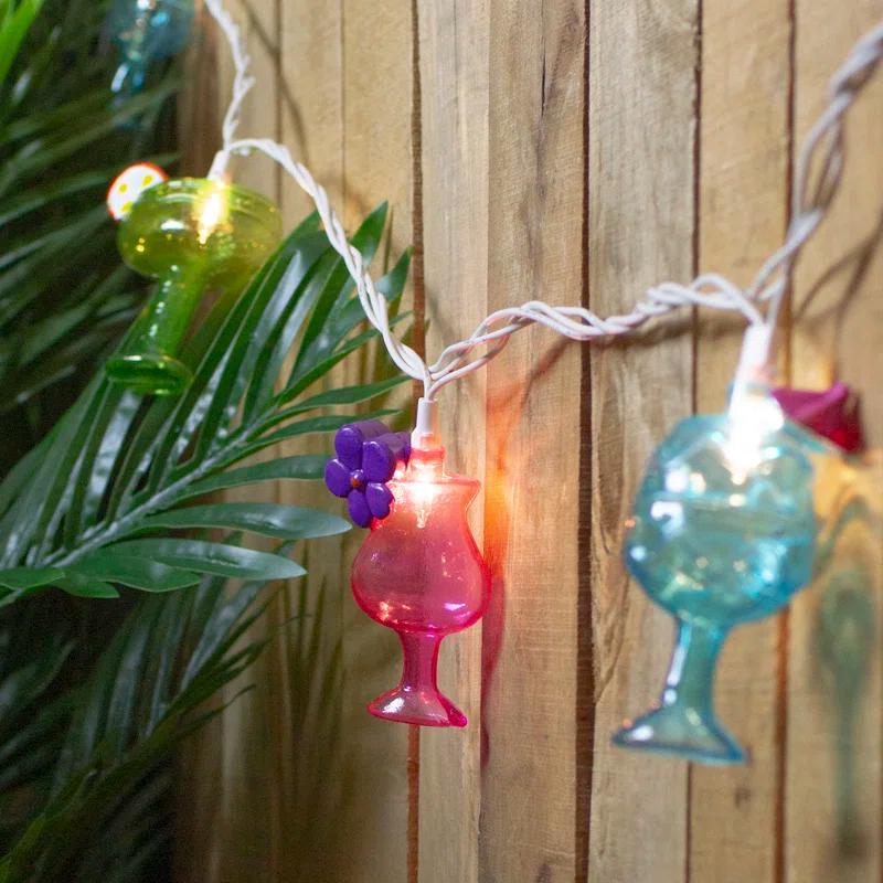 Cocktail Glasses 7ft String Lights