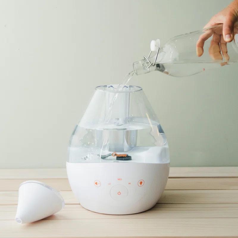 Crane USA Drop 2.0 , 4-in-1 Cool-Mist Humidifier with Aroma Tray & Sound Machine