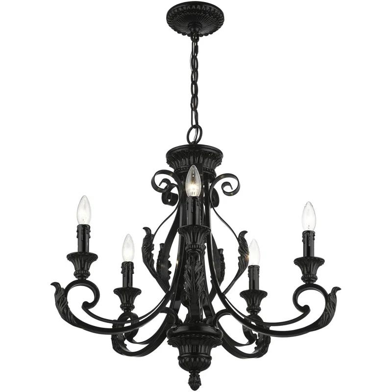 Bloomsbury Market Amillia 5 - Light Dimmable Classic / Traditional Chandelier