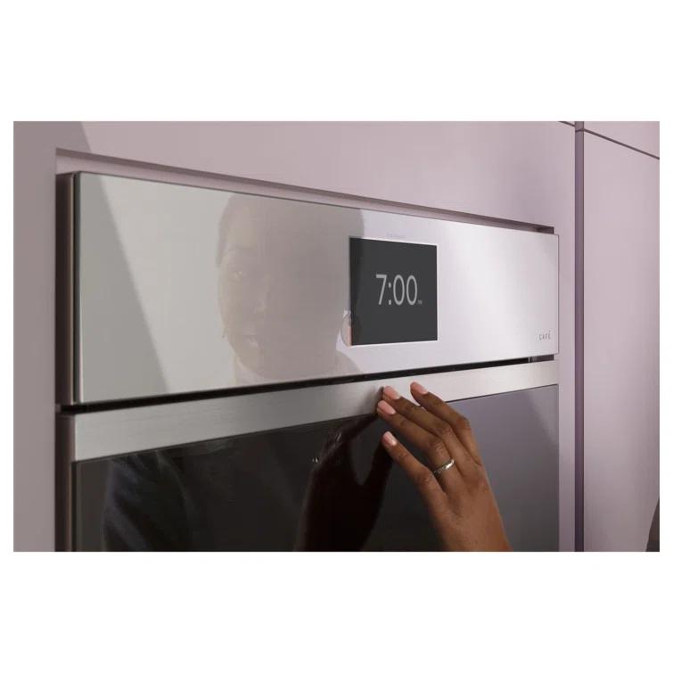 Café Minimal Series 30" 10 cu. ft Self-Cleaning Convection Electric Double Wall Oven CTD90DM2NS5