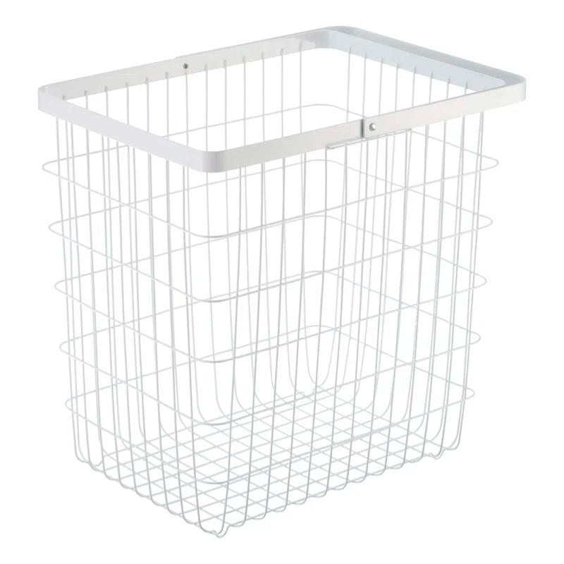 Yamazaki Home Yamazaki Home Laundry Basket, Storage Hamper, Large, Steel, Large, 8.75 gallons, 33 liters