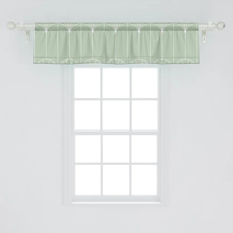 Geometric Tailored 54'' W Window Valance