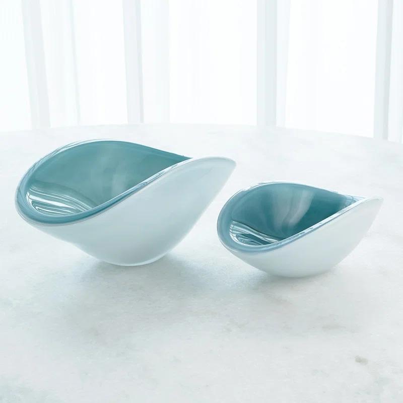 Global Views Pinched Cased Glass Bowl