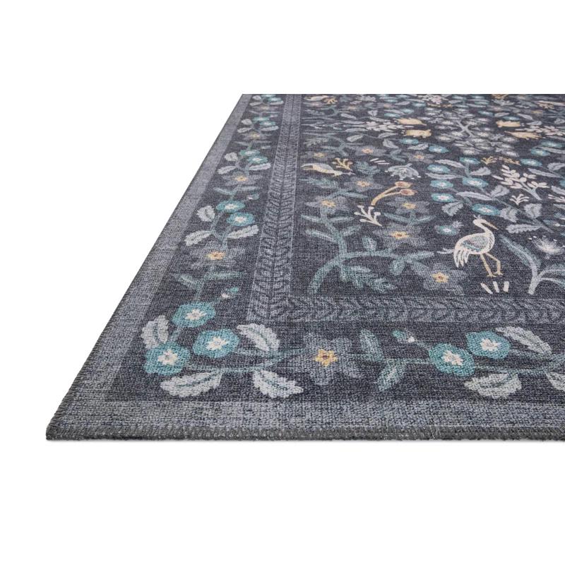 Rifle Paper Co. x Loloi Maison Nightingale Black Rug
