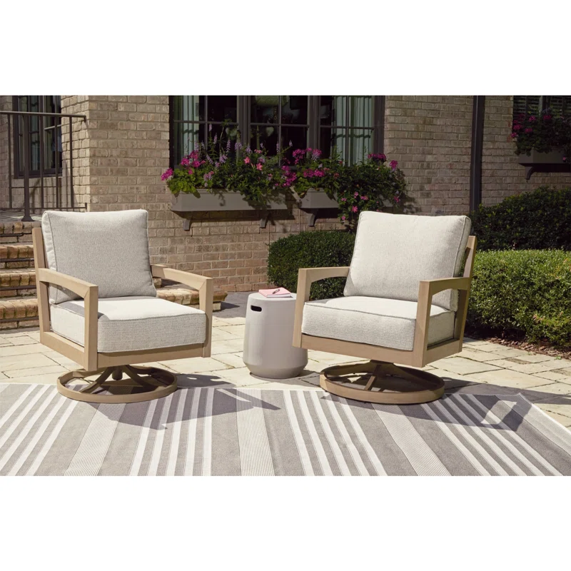 Brewster Outdoor Swivel Lounge With Cushion
