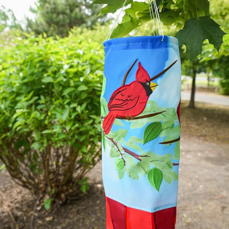In The Breeze Double Sided 40'' H x 6'' W Polyester Wind Sock