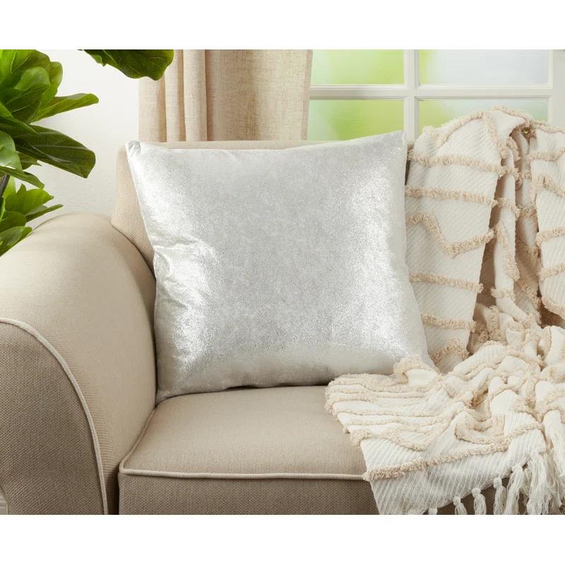 Saro Diamonique Collection Reversible Throw Pillow