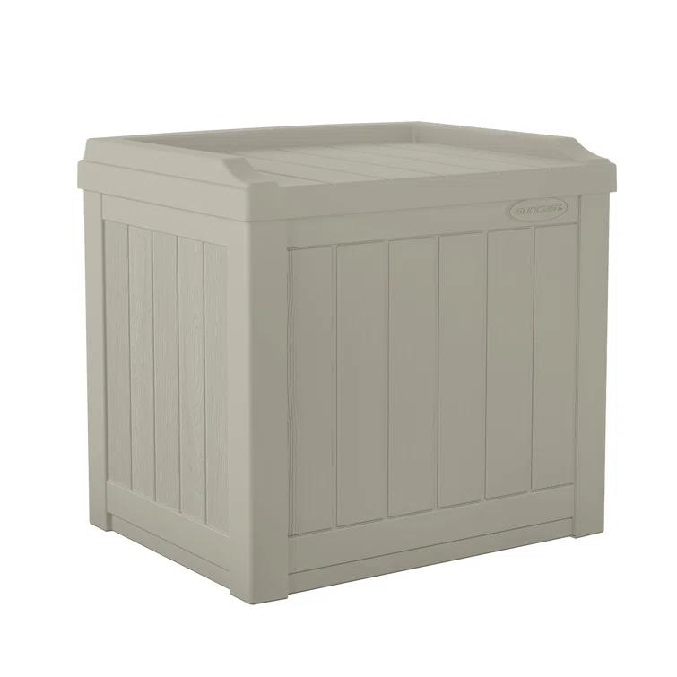 Suncast Suncast 22 Gallon Water Resistant Deck Box with Storage Seat