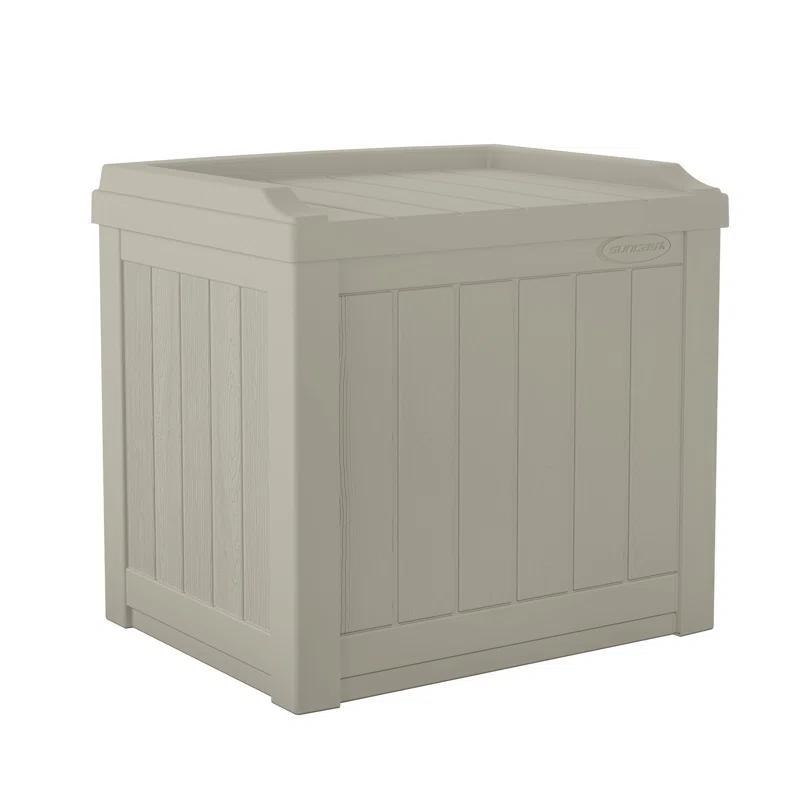 Suncast Suncast 22 Gallon Water Resistant Deck Box with Storage Seat
