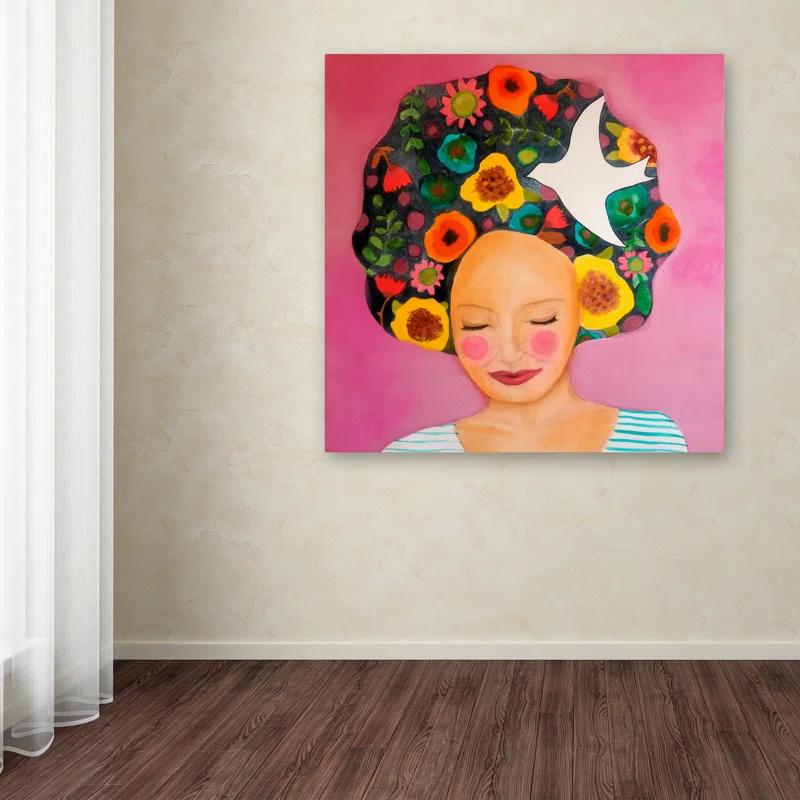 Trademark Fine Art Sylvie Demers " Florence Carre " by Sylvie Demers Painting Print