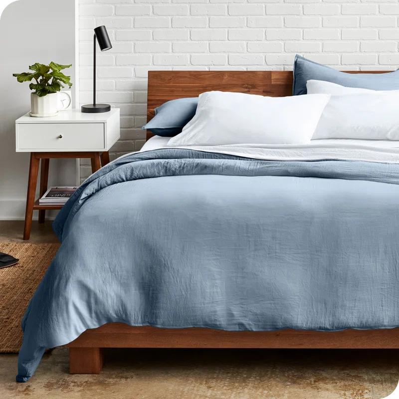 Bare Home Washed Microfiber Duvet Cover Set