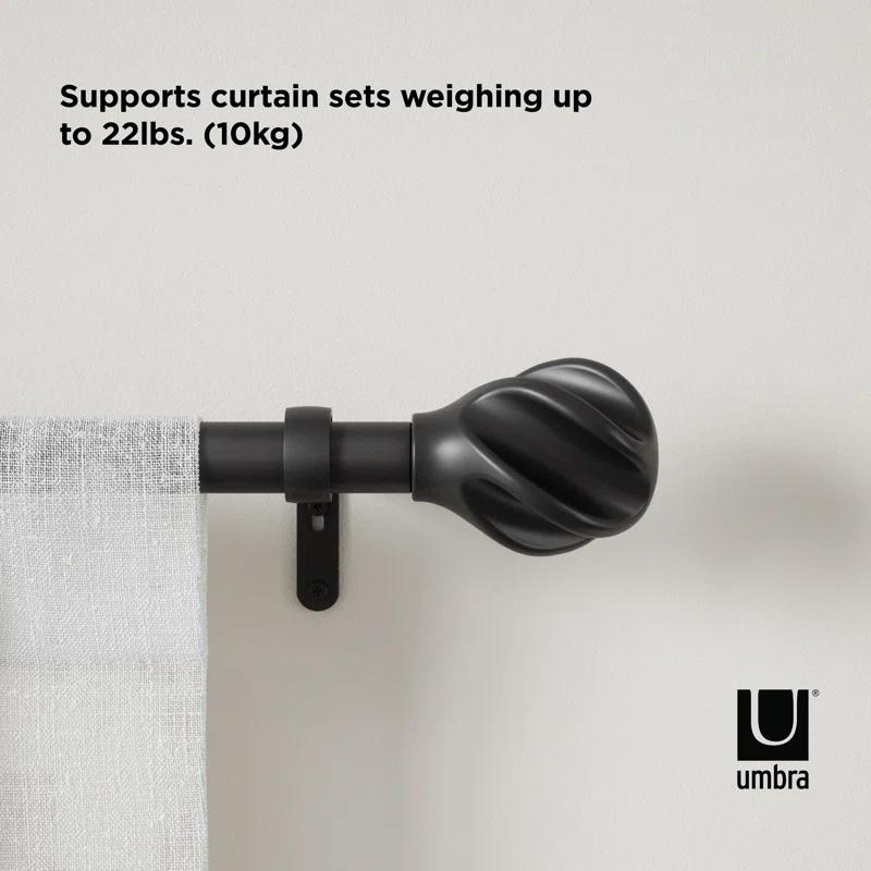 Umbra Steel Adjustable Single Curtain Rod