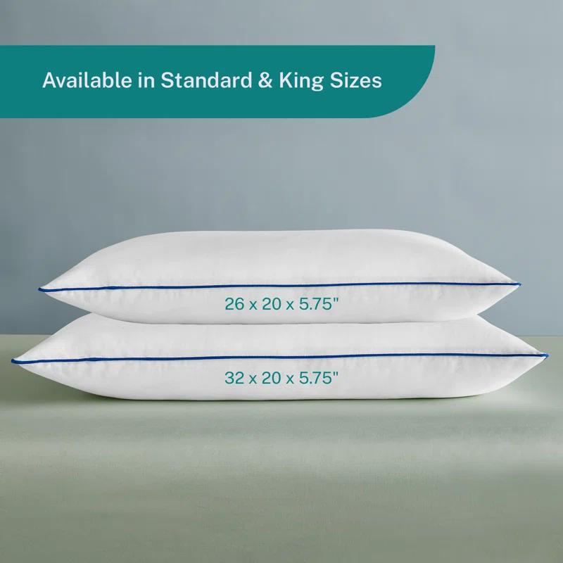 Sleep Innovations Gel Memory Foam Medium Pillow