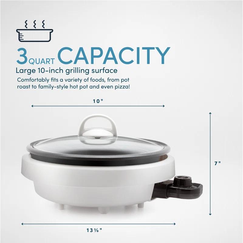 Aroma 3.3 Quart Electric Super Pot & Grill