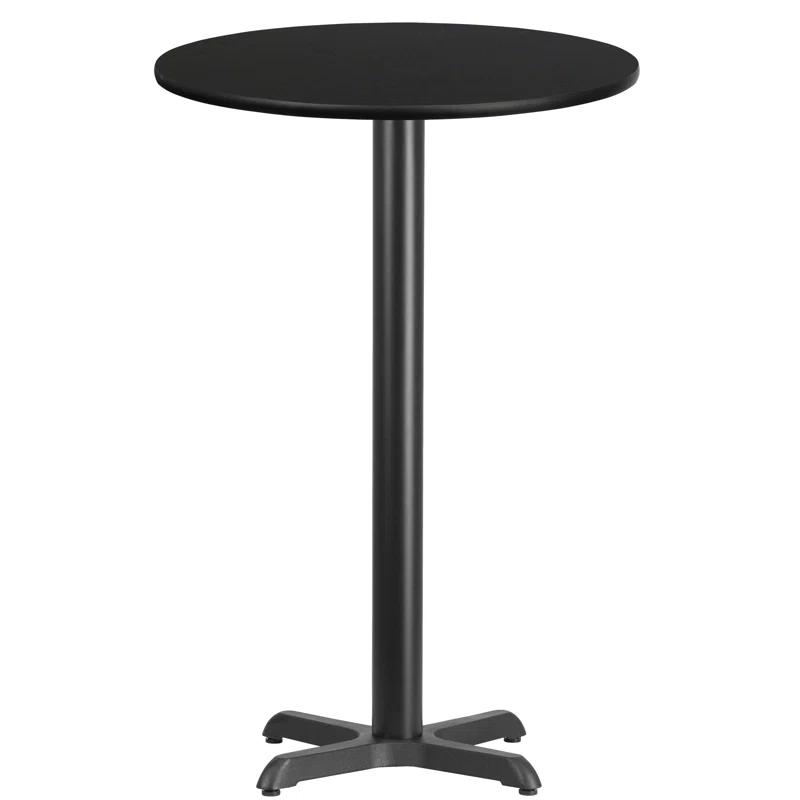 Flash Furniture Carrus Round Laminate Table Top with Height Table Base