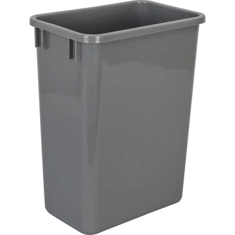 Hardware Resources Plastic Open Kitchen Trash Can