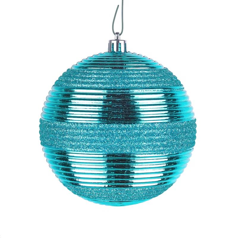 The Holiday Aisle® Shatterproof Swirling Ball Ornaments (Set of 4)