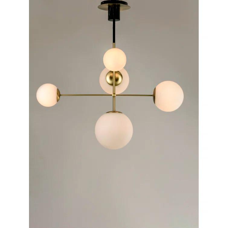 Drake 5 - Light Sputnik Modern Linear Chandelier