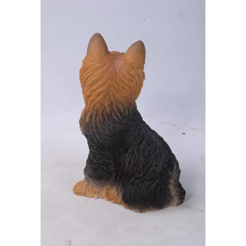 Hi-Line Gift Ltd. Sitting Yorkshire Terrier Dog Statue