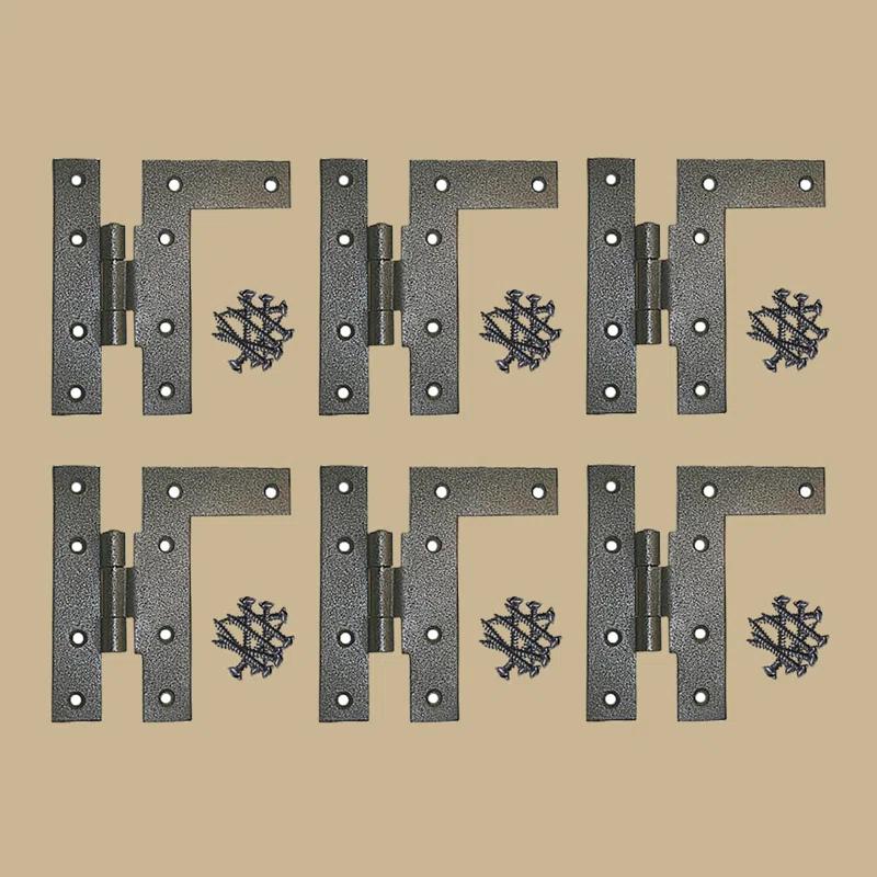 The Renovators Supply Inc. 4.5" H x 3.75" W Offset Pair Door Hinges (Set of 6)