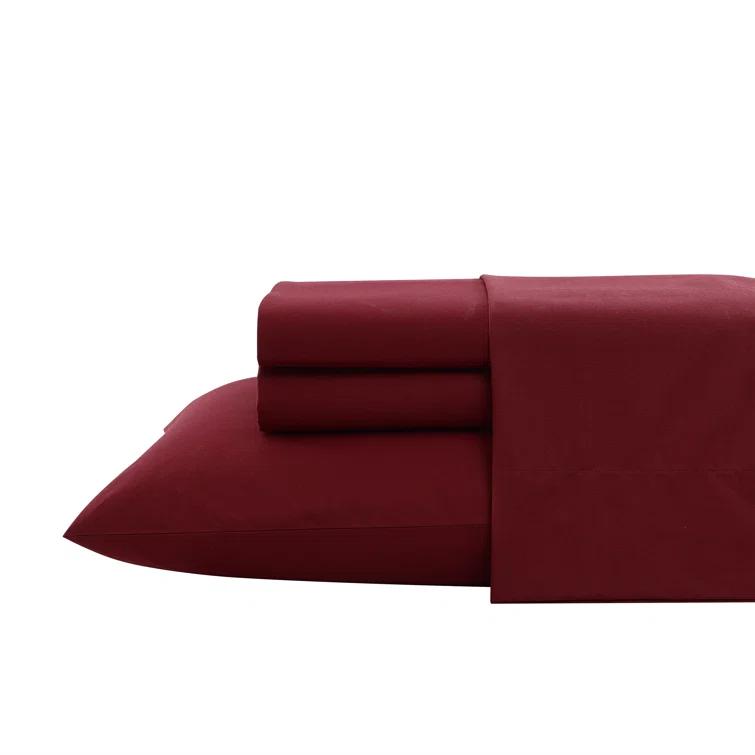 Nautica Solid Cotton Percale Sheet Sets