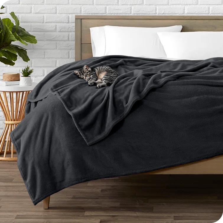 Bare Home Bare Home Microplush Fleece Blanket - Fuzzy, Warm, Bed/Throw Blanket