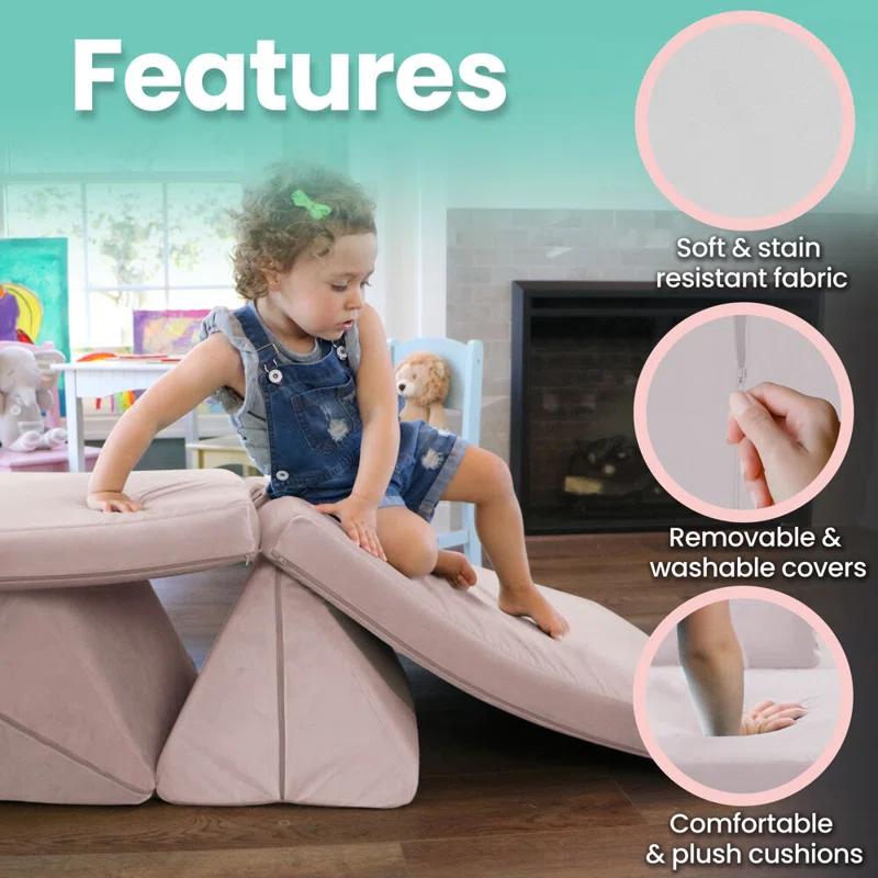 Critter Sitters Kids 8.5'' Foam Chair Sofa / Sectional and Ottoman
