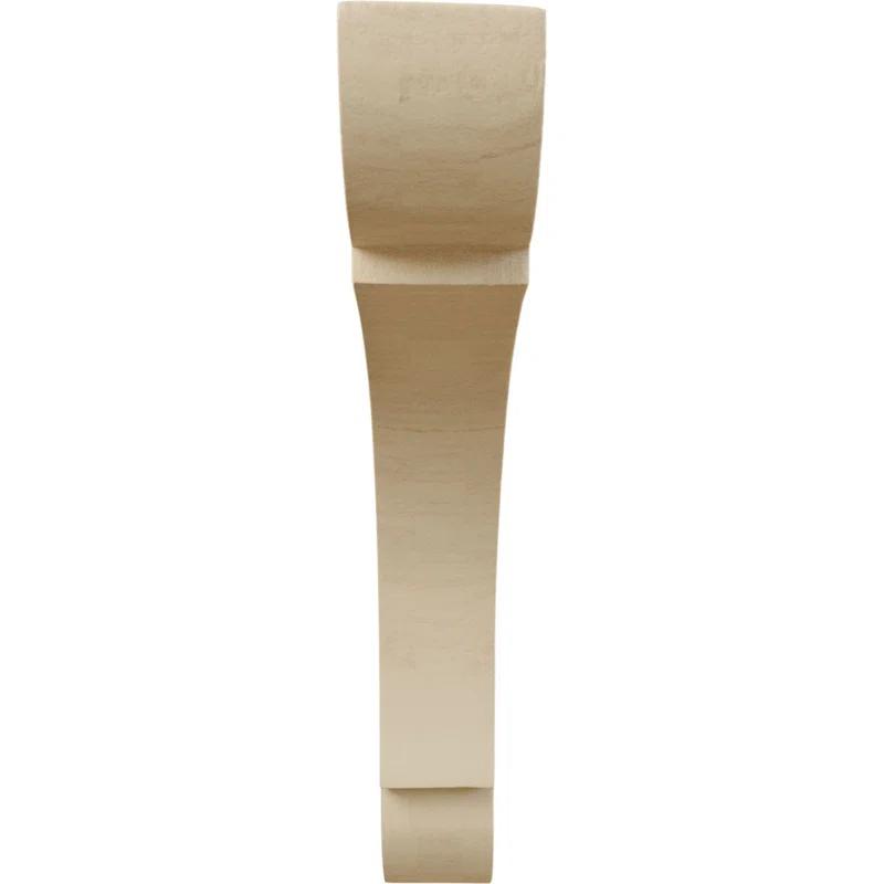 Ekena Millwork 1 3/4"W x 10"D x 10"H Large Olympic Wood Bracket, Rubberwood