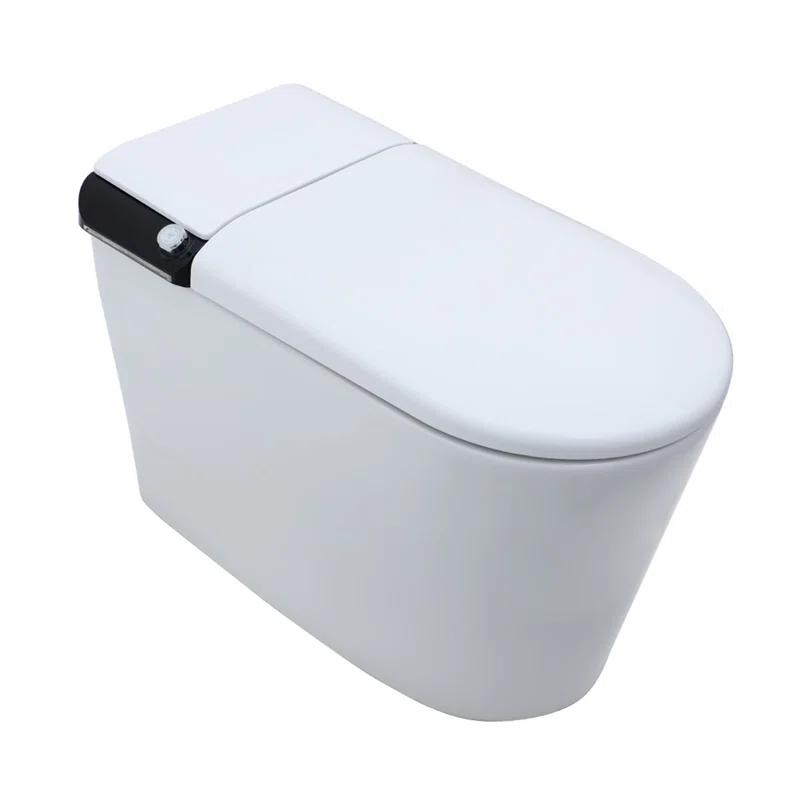 CASAINC CA-MT018U1 Smart Tankless Bidet Toilet,Elongated Heated Seat,Auto Open/Close,Warm Wash/Dryer,Foot Sensor Flush