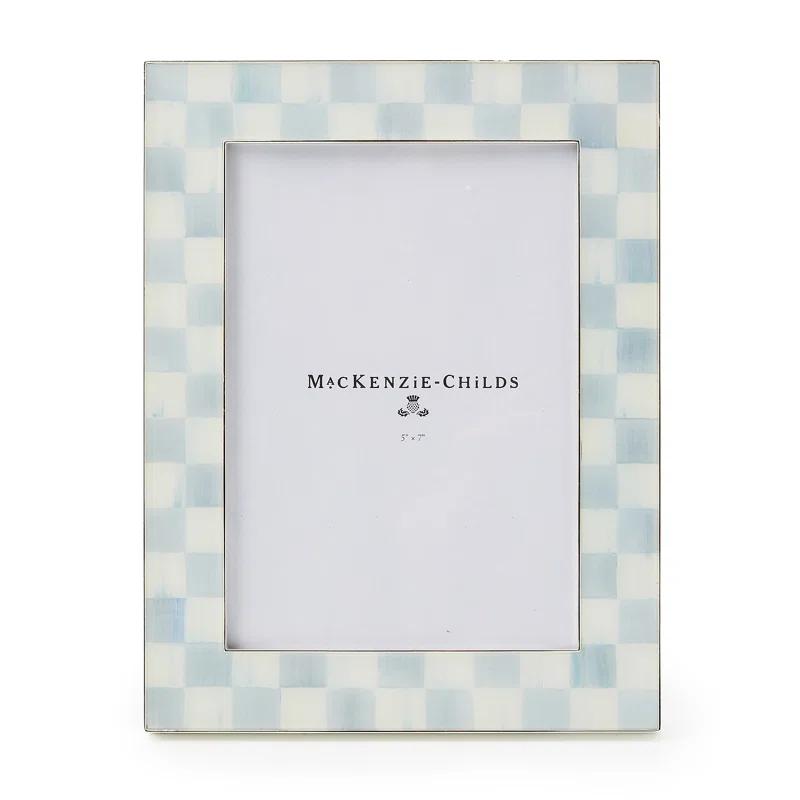 MacKenzie-Childs Sterling Check Plated 5"X7" Frame
