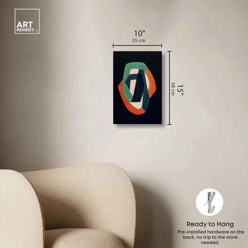 Art Remedy Distortion In Typefaces Abstract Shapes Trendy Wall Art by Art Remedy