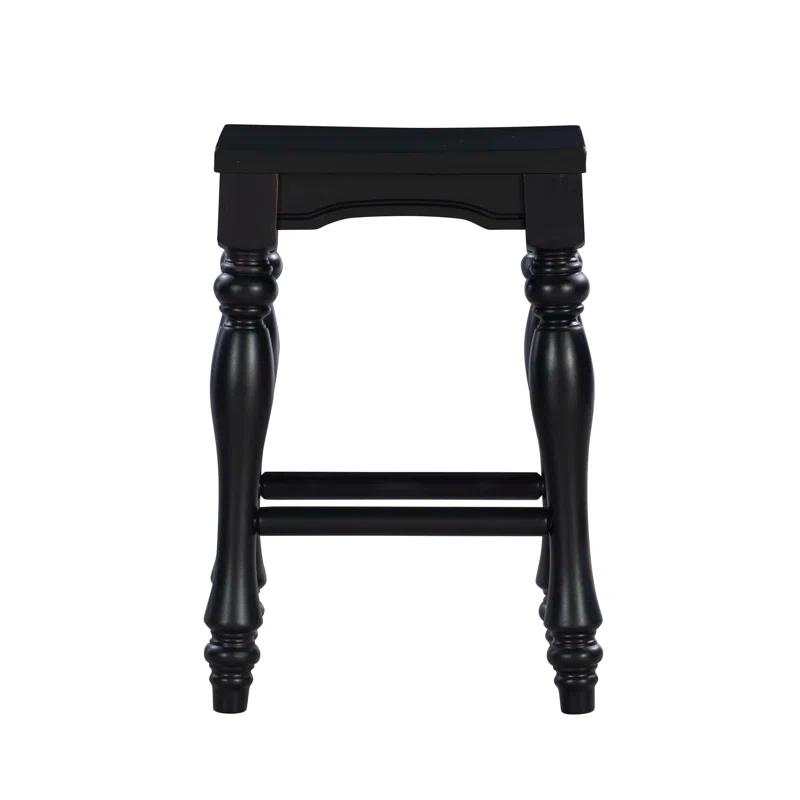 Clemente Counter Stool with Solid Wood Frame
