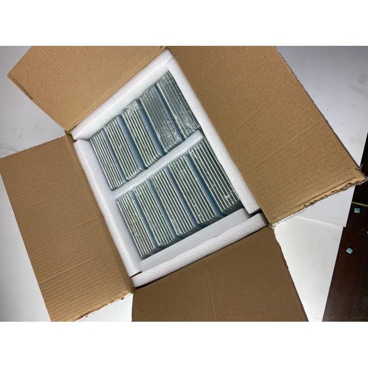 Abolos Frosted Elegance 6 in. x 8 in. Diamond Grade Glass Beveled Diamond Decorative Kitchen & Bathroom Wall Tile