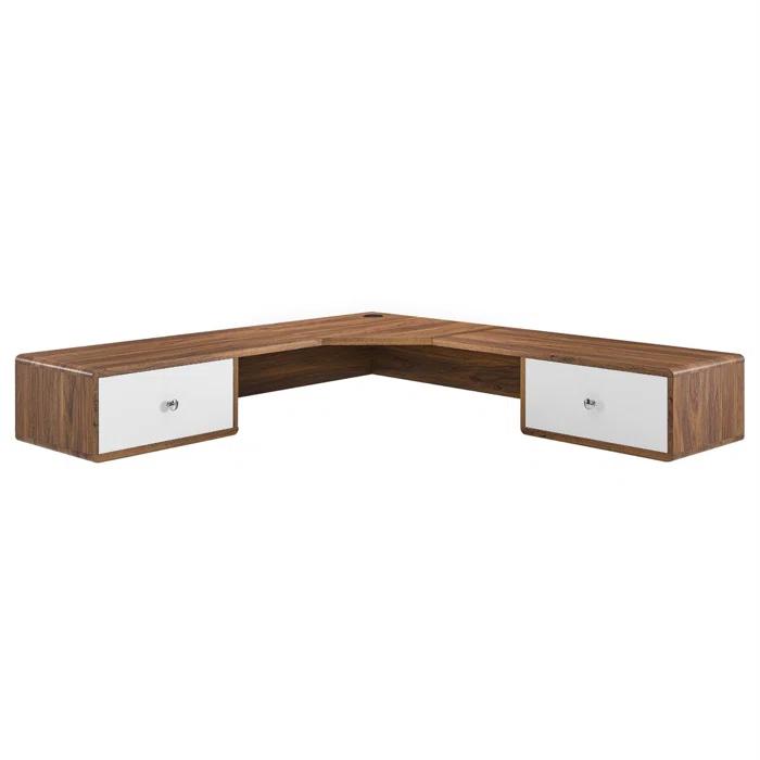 Modway Modway Transmit 55" Wall Mount Corner Wood Office Desk