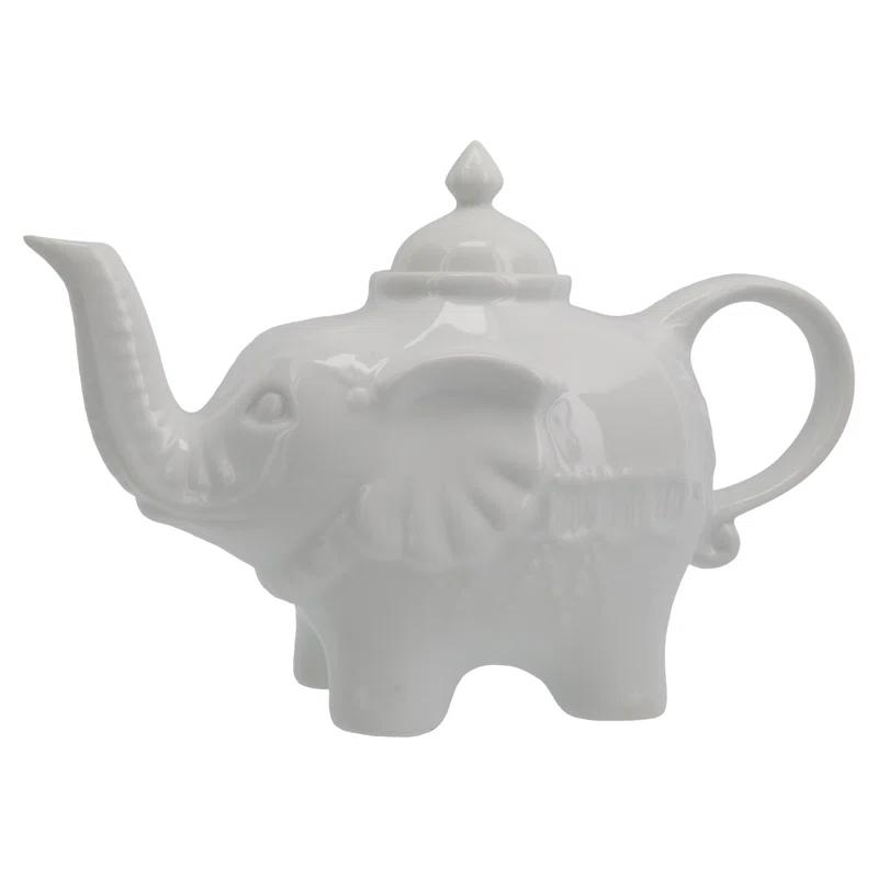 BIA Cordon Bleu BIA Cordon Bleu 28oz Porcelain Elephant Teapot,